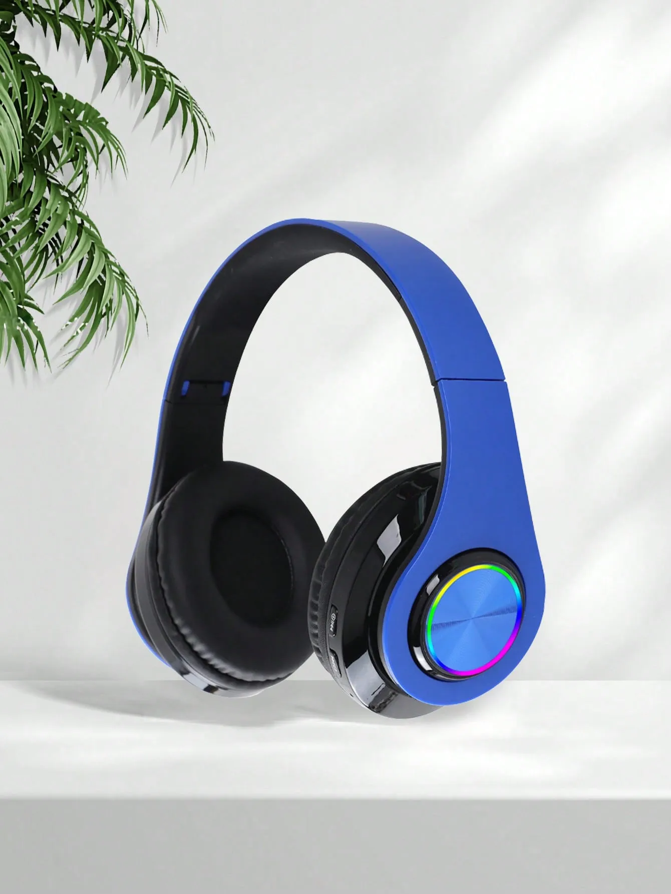 Light Emitting Wireless Headphones,Colorful LED Lights Comfort Over
