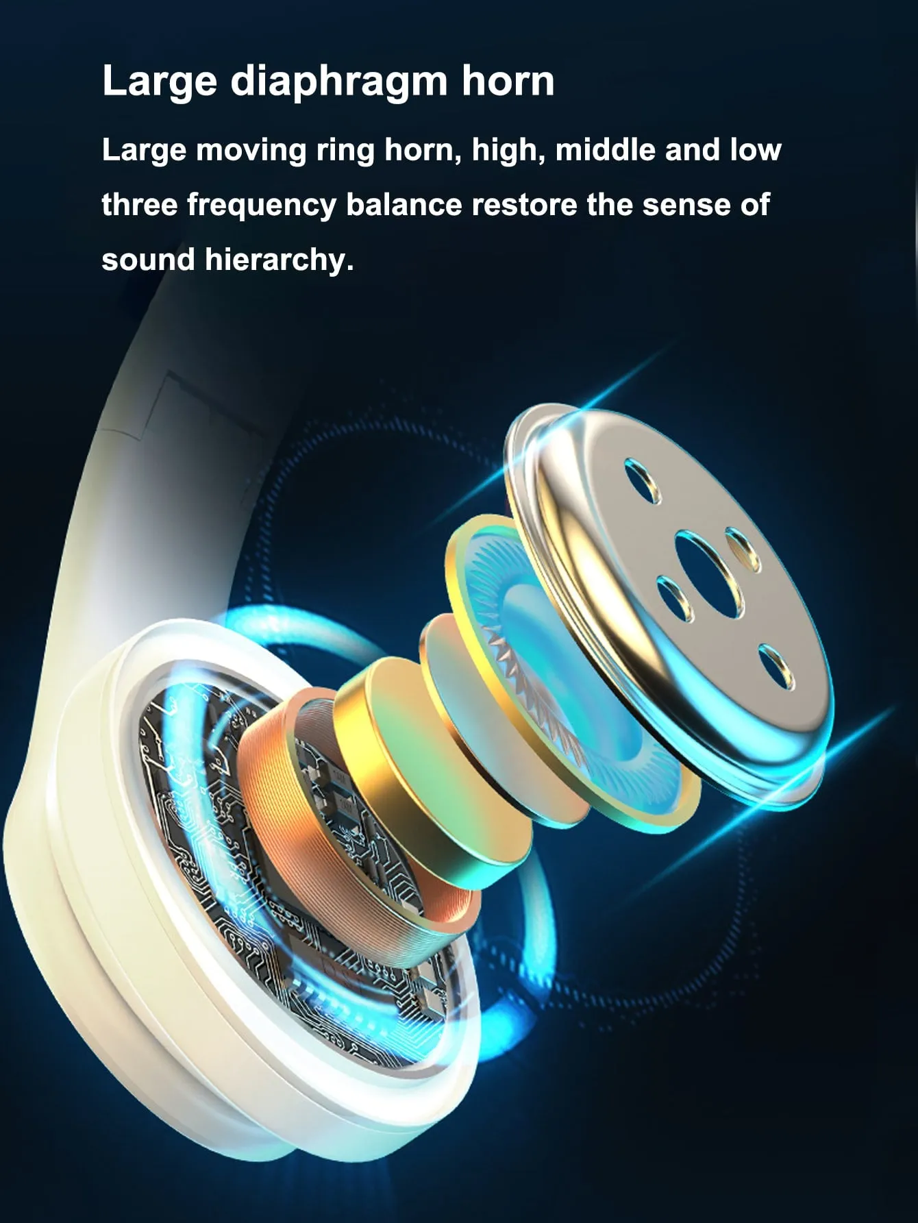 Light Emitting Wireless Headphones,Colorful LED Lights Comfort Over