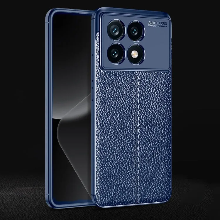 Litchi Texture Durable Shock-Resistant TPU Mobile Cover