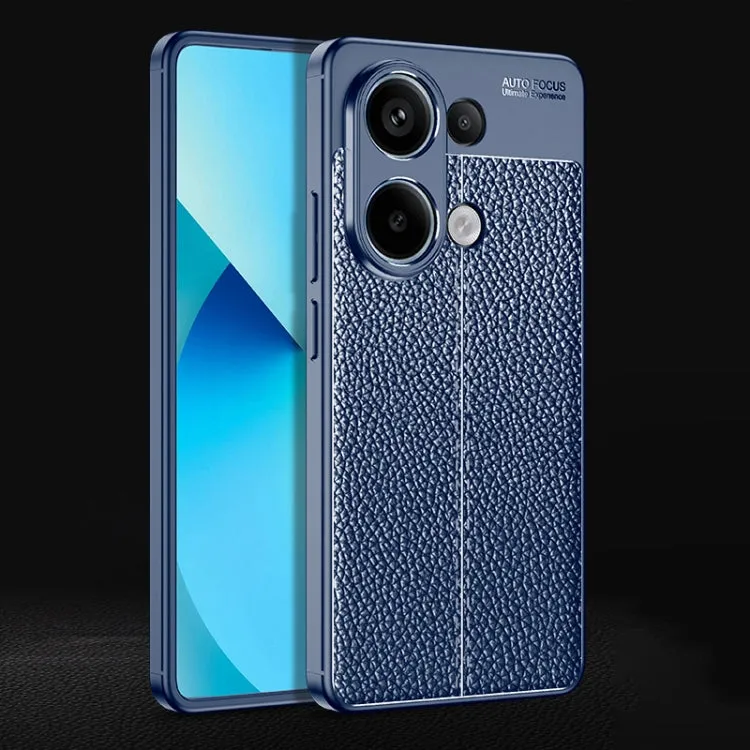 Litchi Texture Durable Shock-Resistant TPU Mobile Cover