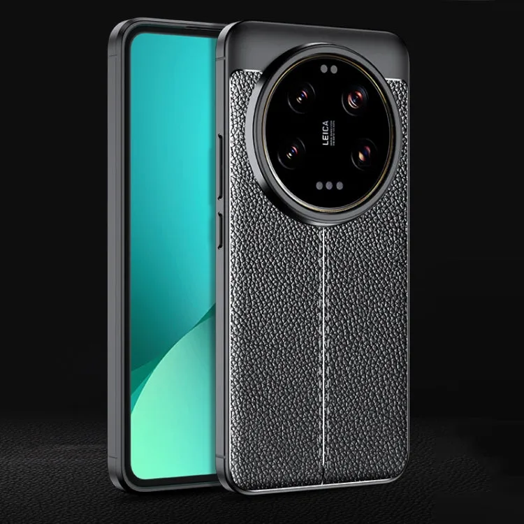 Litchi Texture Durable Shock-Resistant TPU Mobile Cover