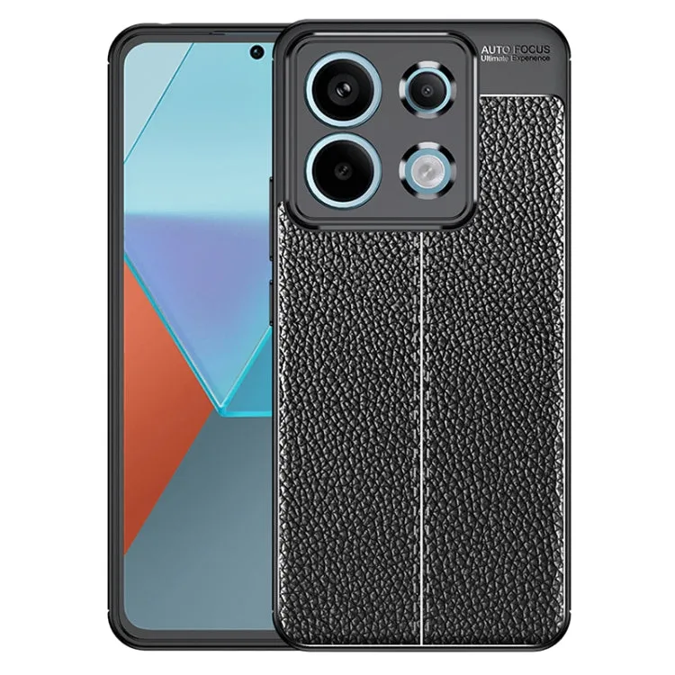 Litchi Texture Durable Shock-Resistant TPU Mobile Cover
