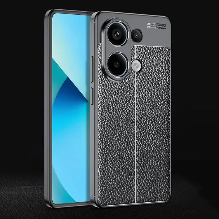 Litchi Texture Durable Shock-Resistant TPU Mobile Cover