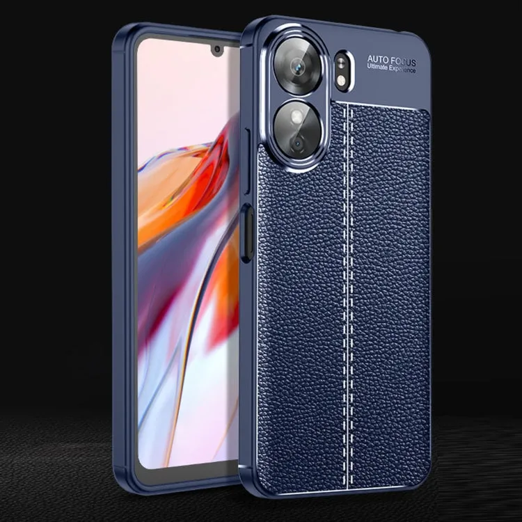 Litchi Texture Durable Shock-Resistant TPU Mobile Cover