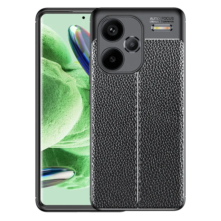 Litchi Texture Durable Shock-Resistant TPU Mobile Cover