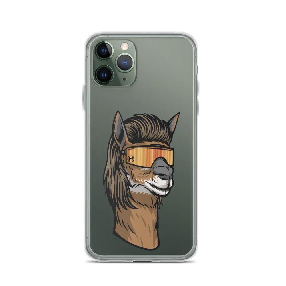 Llama Mullet iPhone Case - Clear