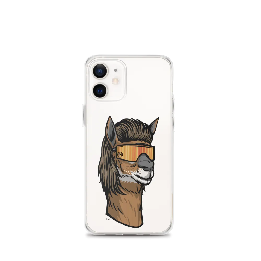 Llama Mullet iPhone Case - Clear