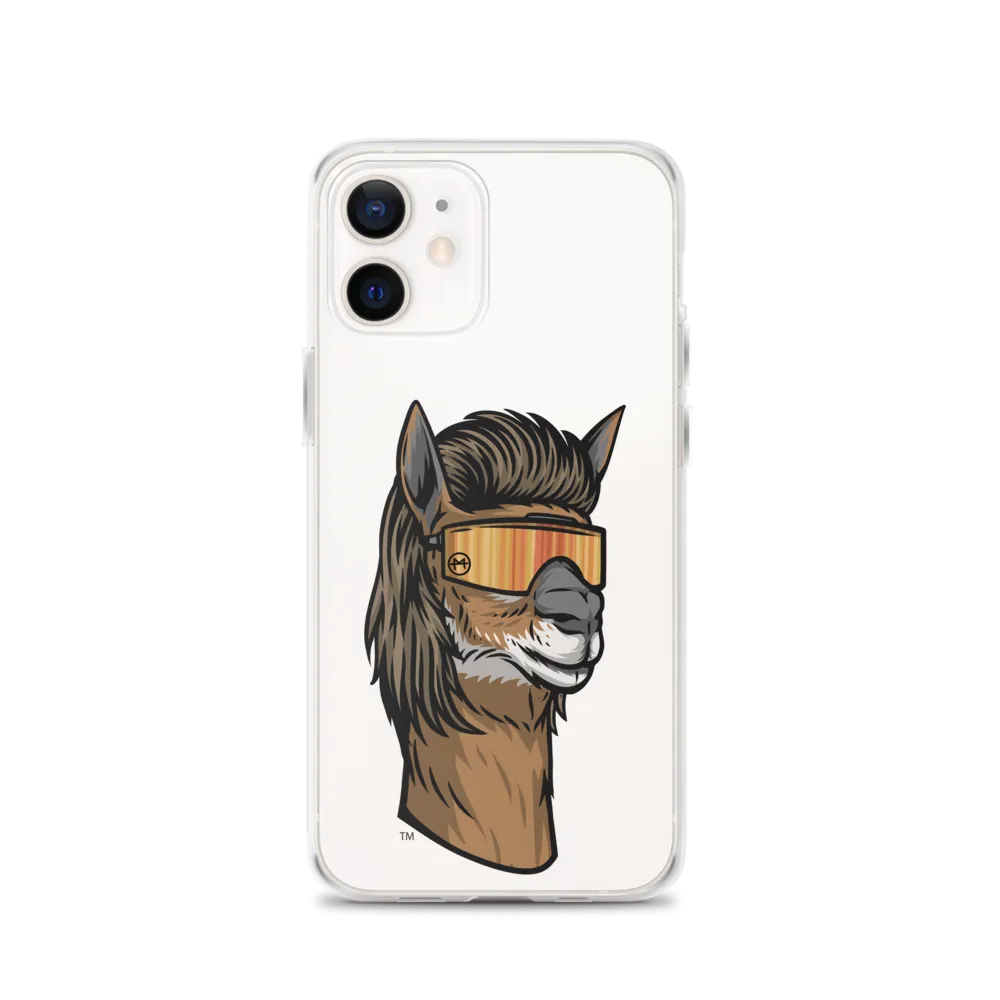 Llama Mullet iPhone Case - Clear