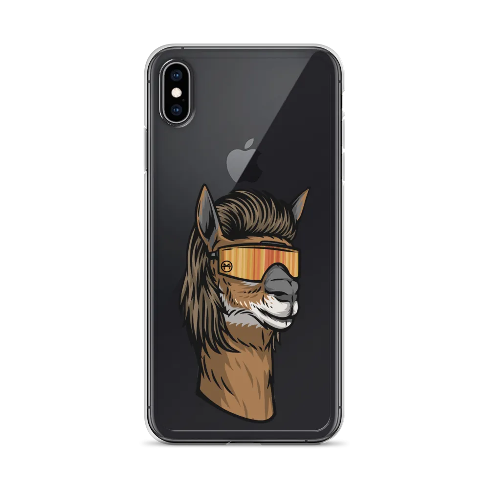 Llama Mullet iPhone Case - Clear