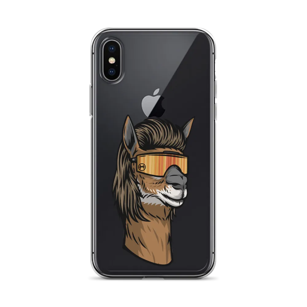 Llama Mullet iPhone Case - Clear