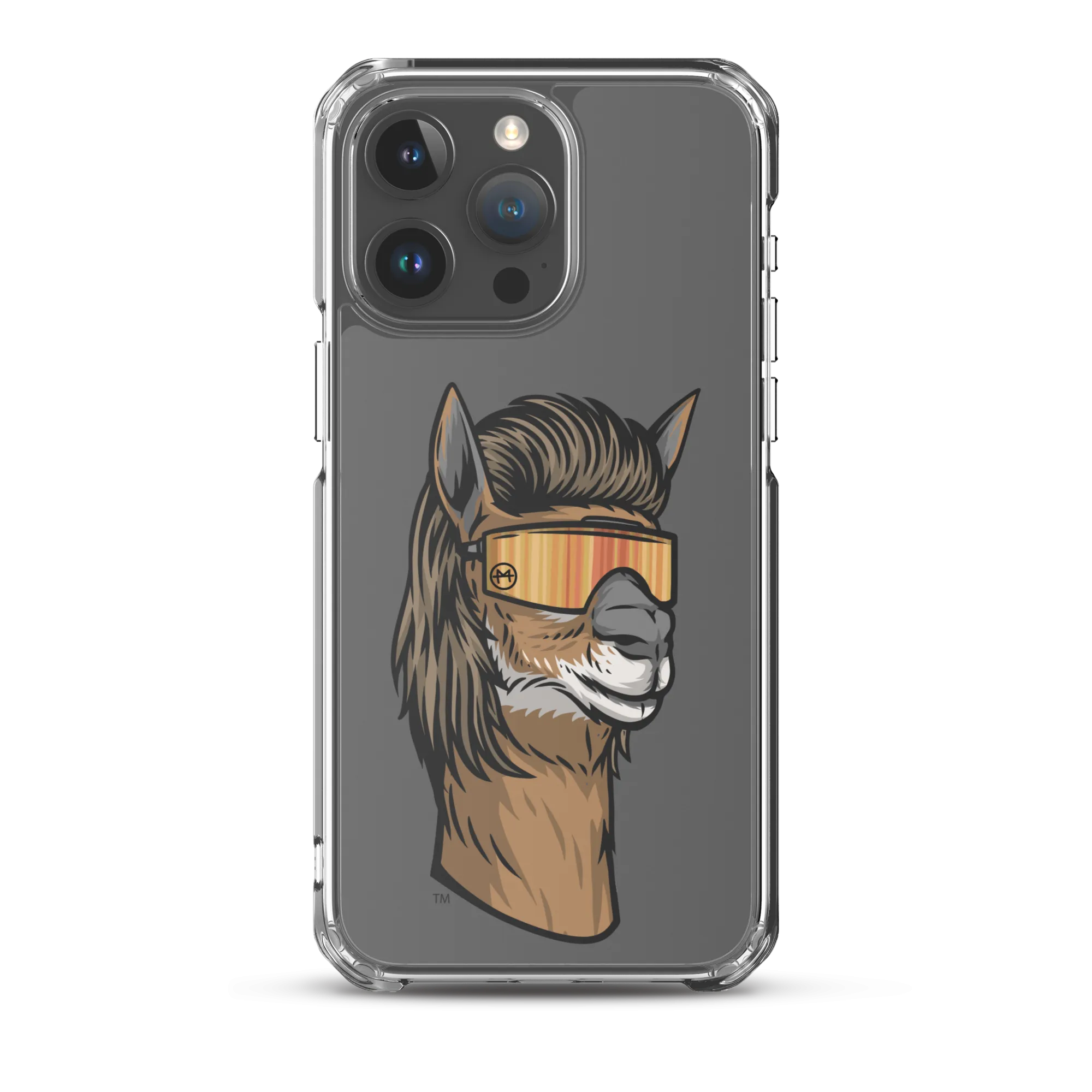 Llama Mullet iPhone Case - Clear