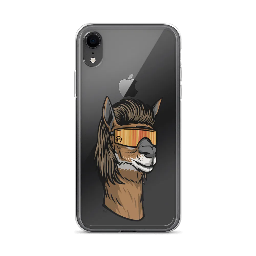 Llama Mullet iPhone Case - Clear