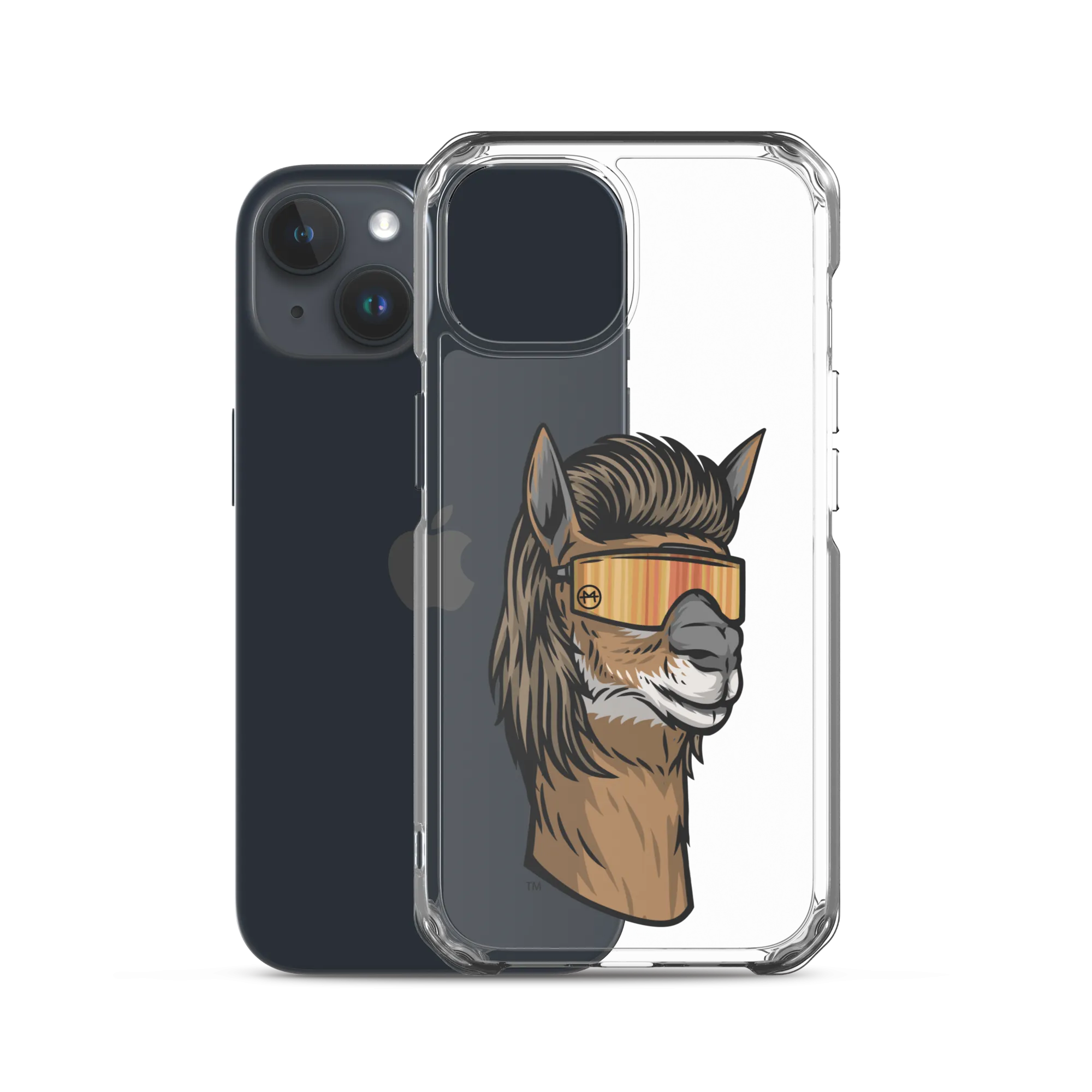 Llama Mullet iPhone Case - Clear