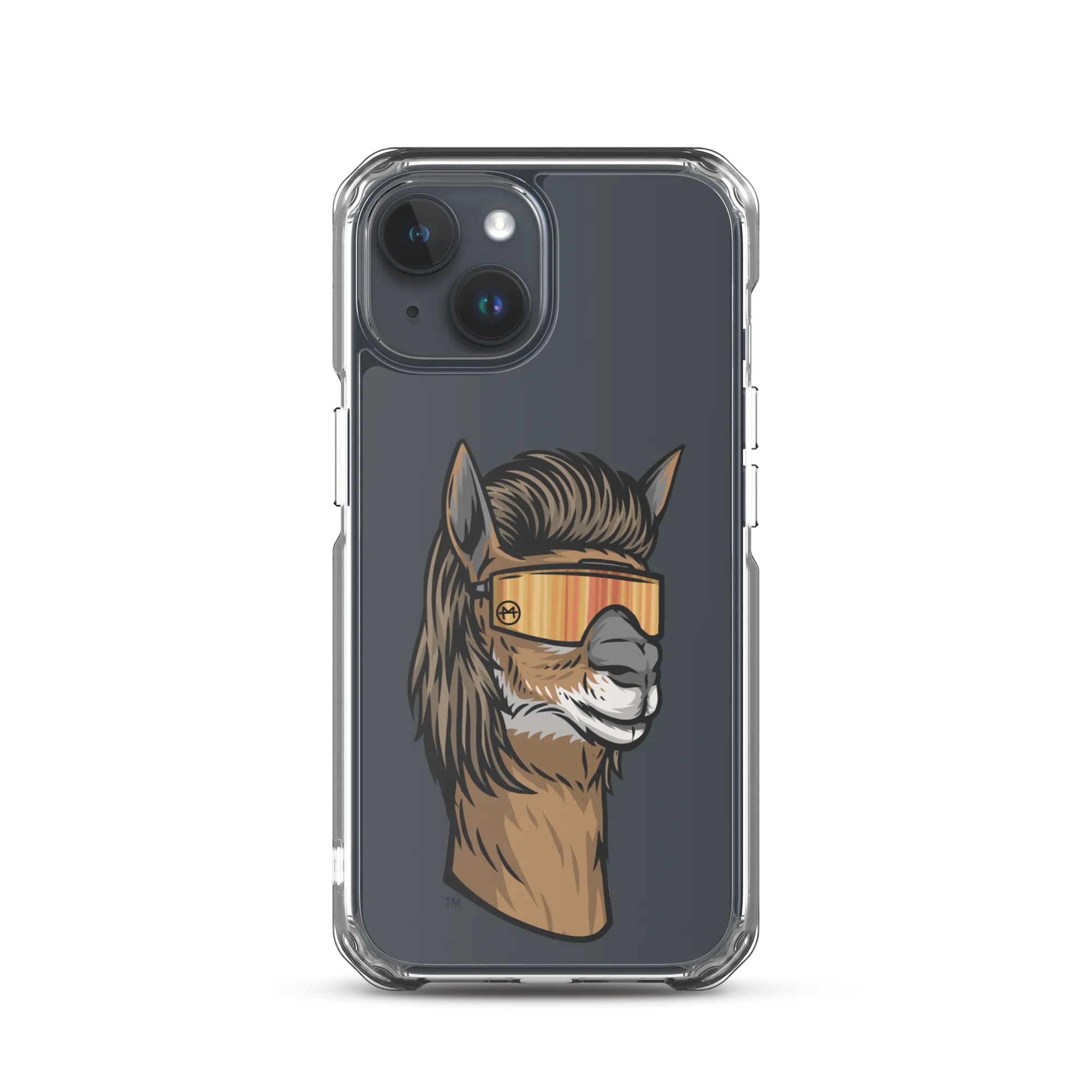 Llama Mullet iPhone Case - Clear