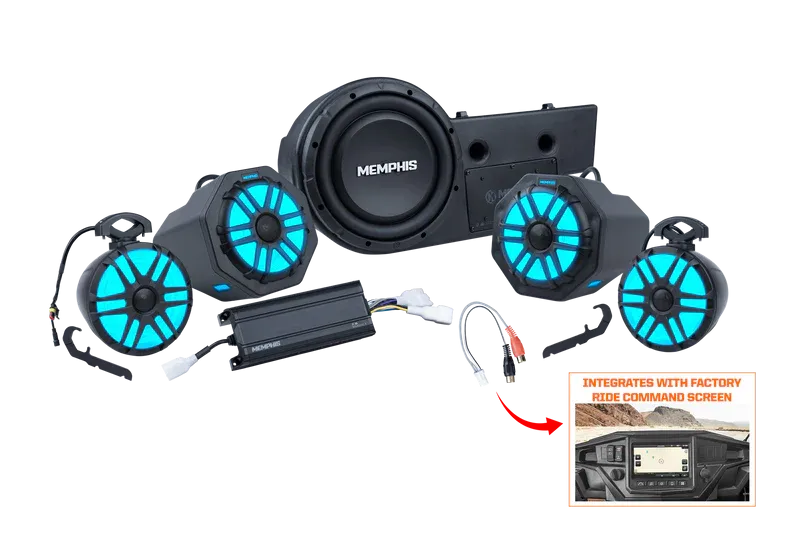 Memphis Audio General Ride Command PRO 4 PLUS Audio Kit