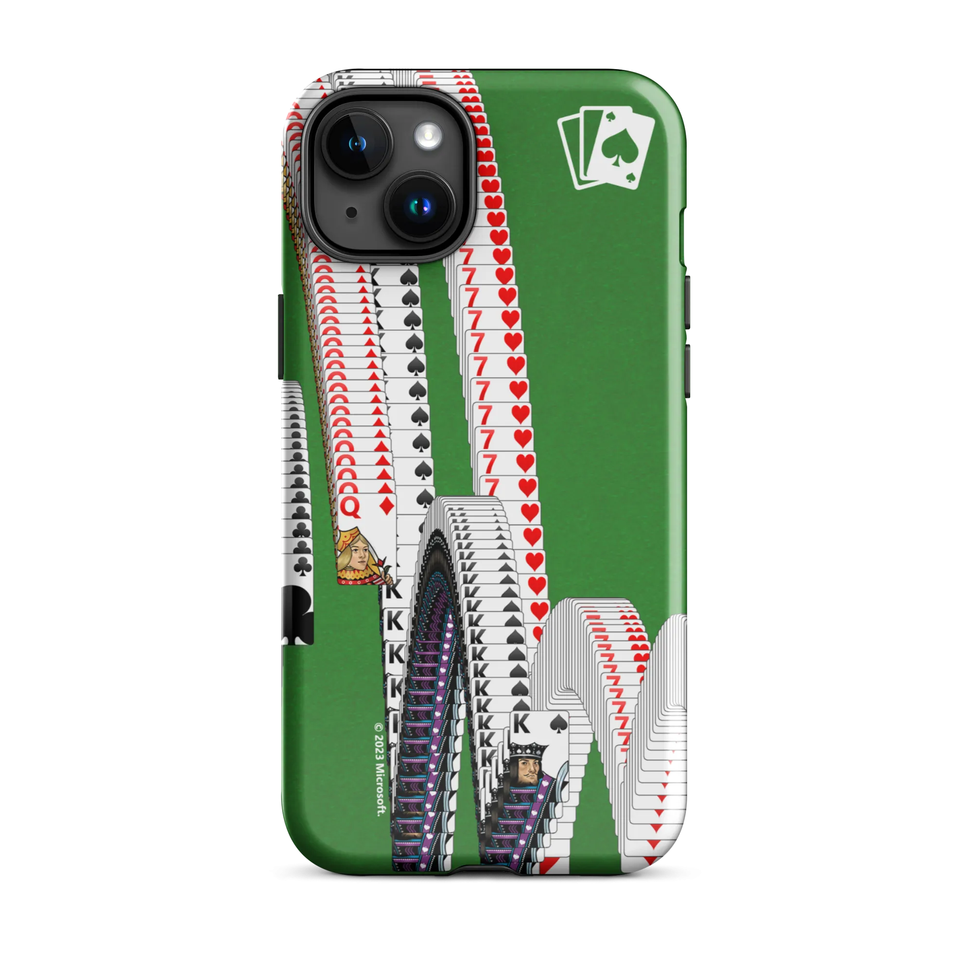 Microsoft Solitaire Bouncing Cards Tough Phone Case - iPhone