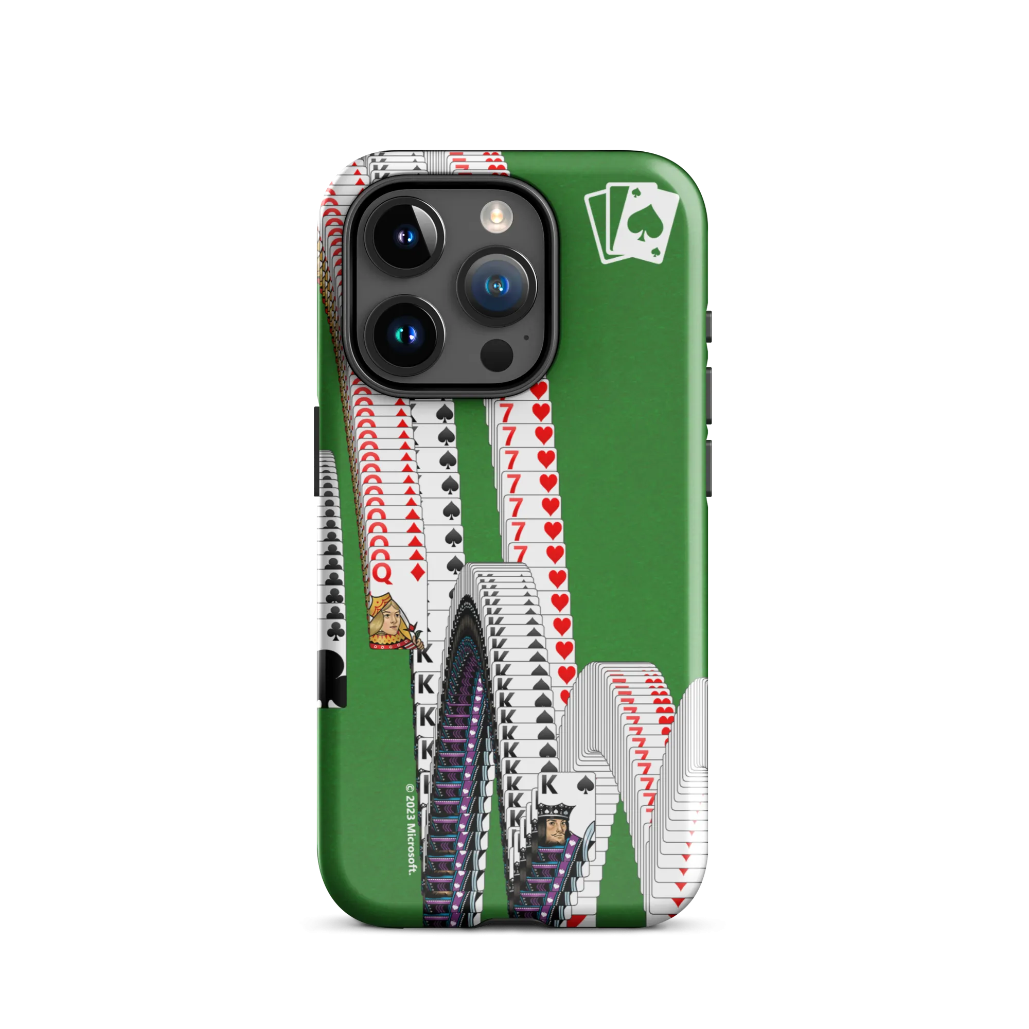 Microsoft Solitaire Bouncing Cards Tough Phone Case - iPhone
