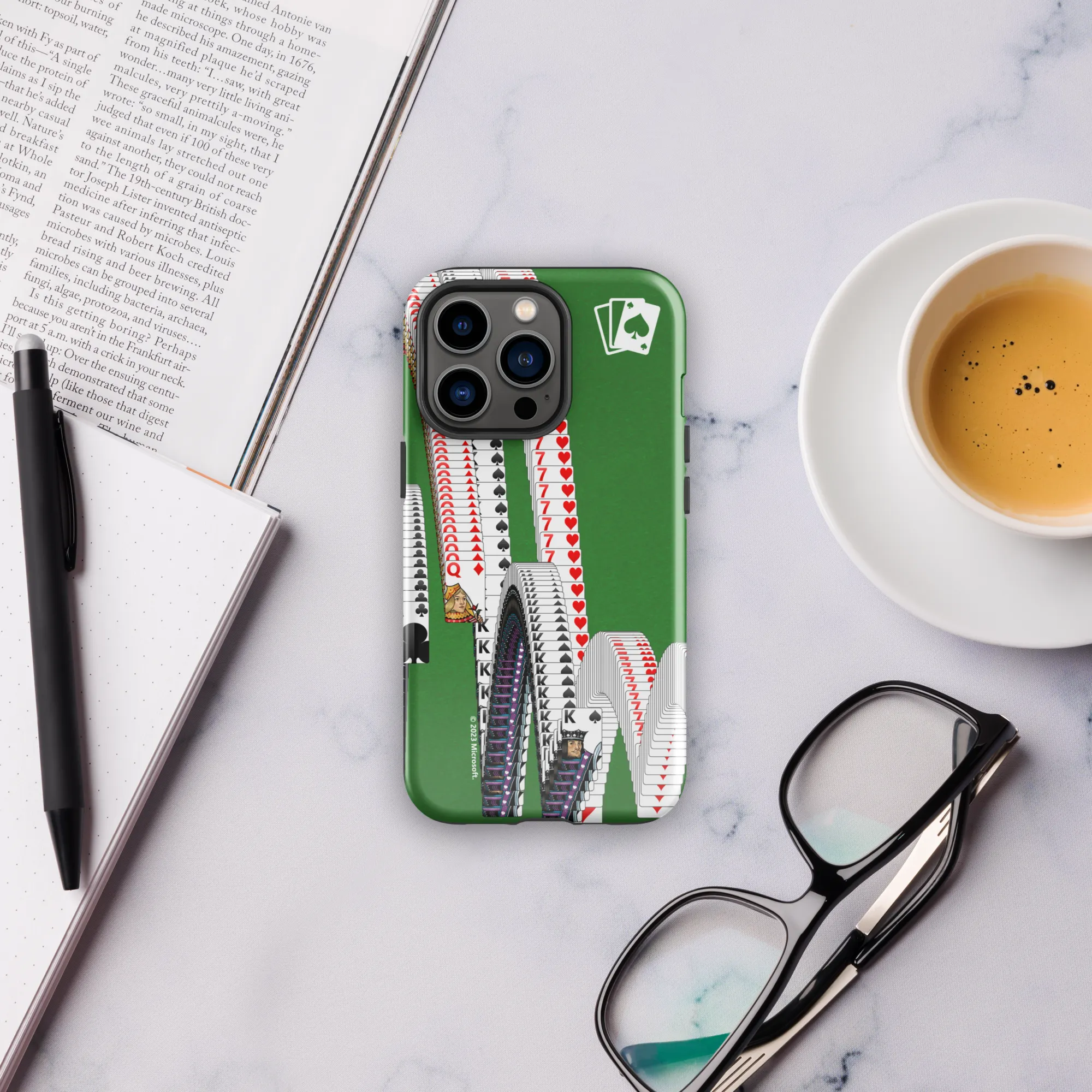 Microsoft Solitaire Bouncing Cards Tough Phone Case - iPhone