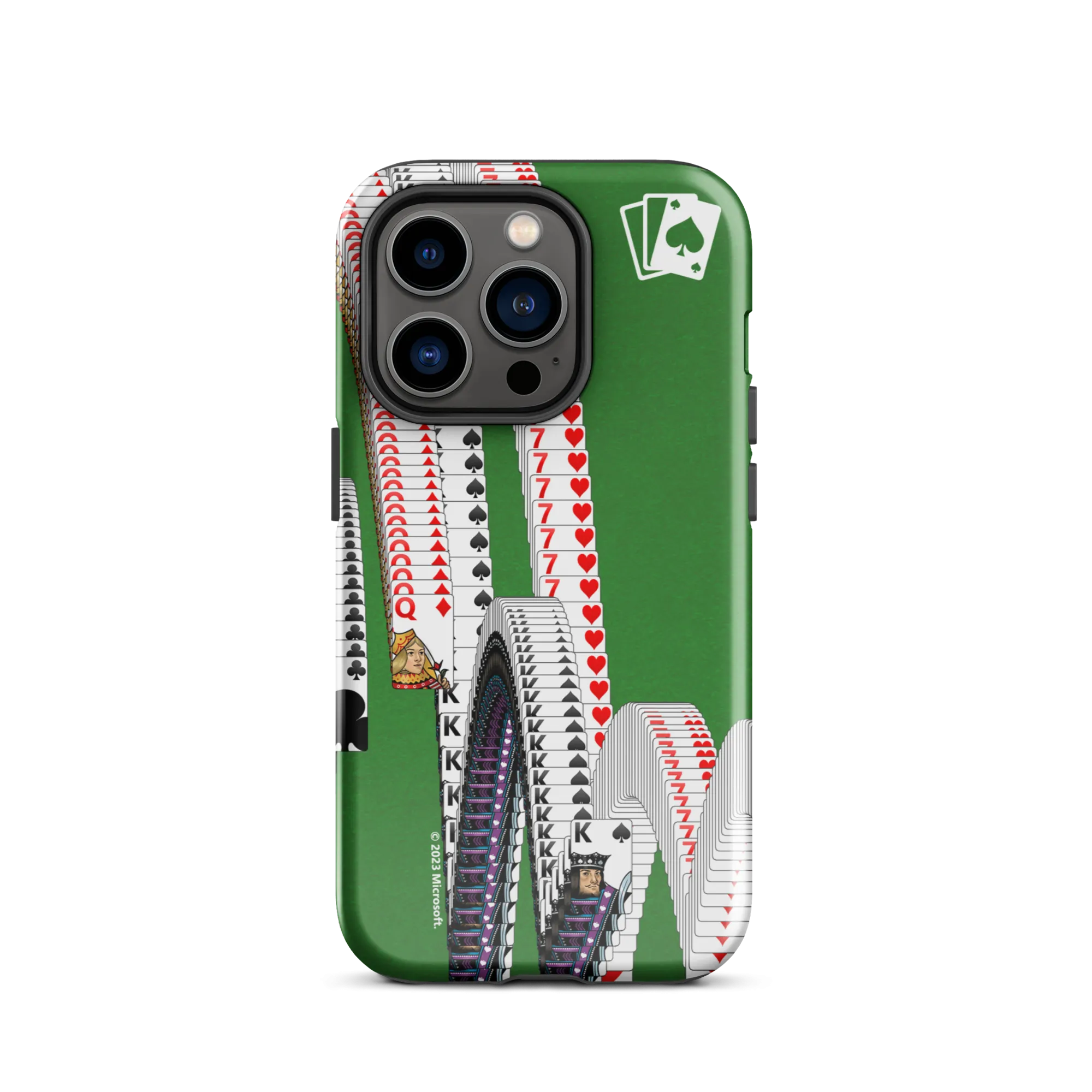 Microsoft Solitaire Bouncing Cards Tough Phone Case - iPhone
