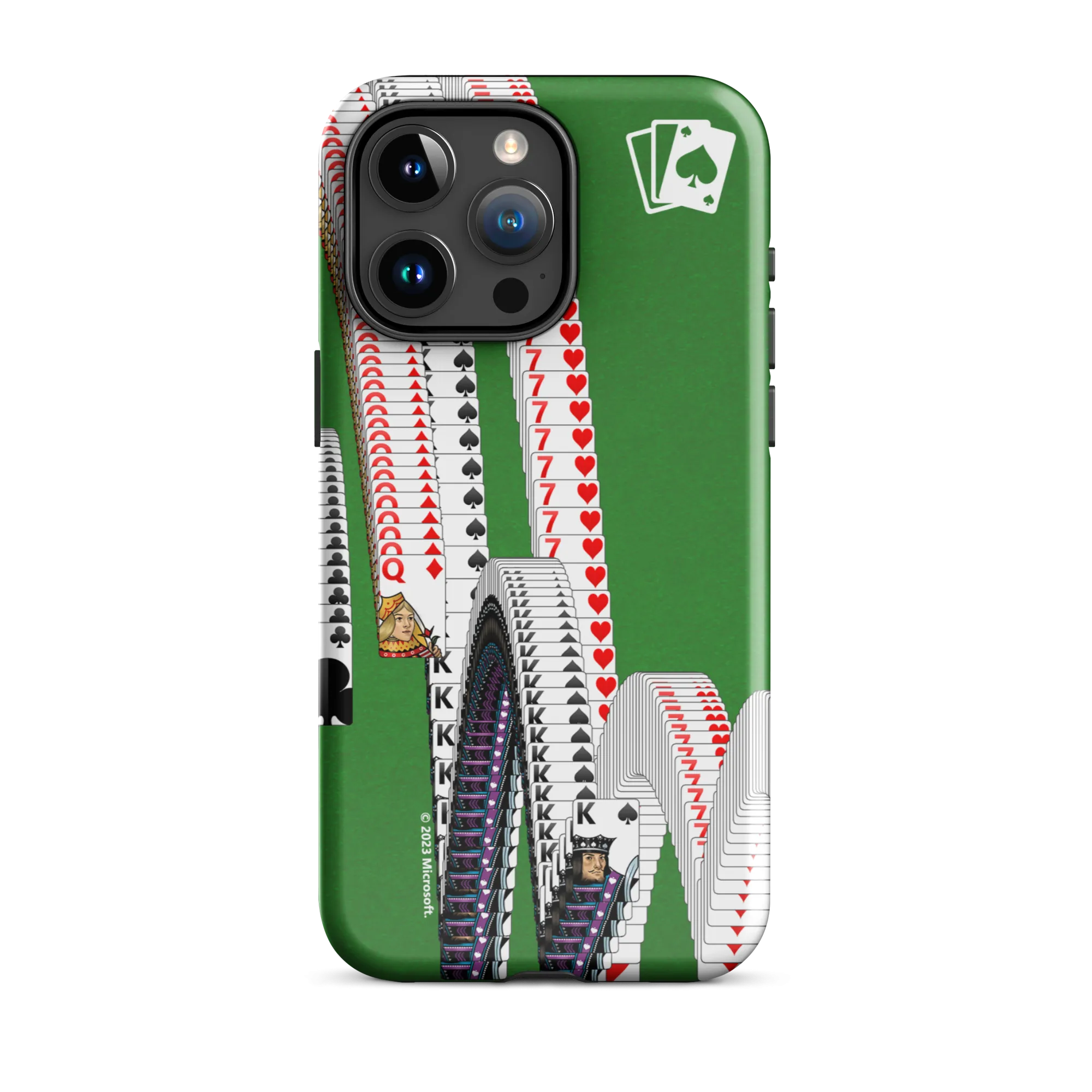 Microsoft Solitaire Bouncing Cards Tough Phone Case - iPhone