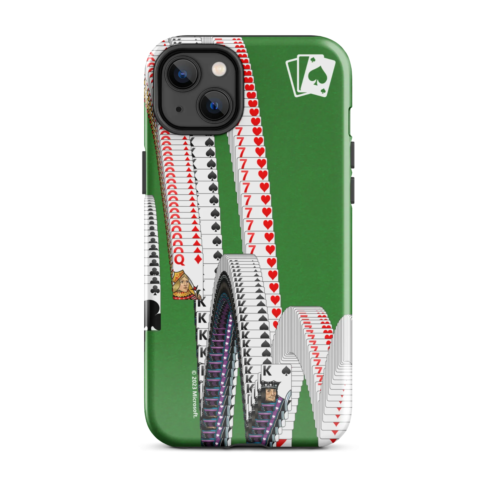 Microsoft Solitaire Bouncing Cards Tough Phone Case - iPhone