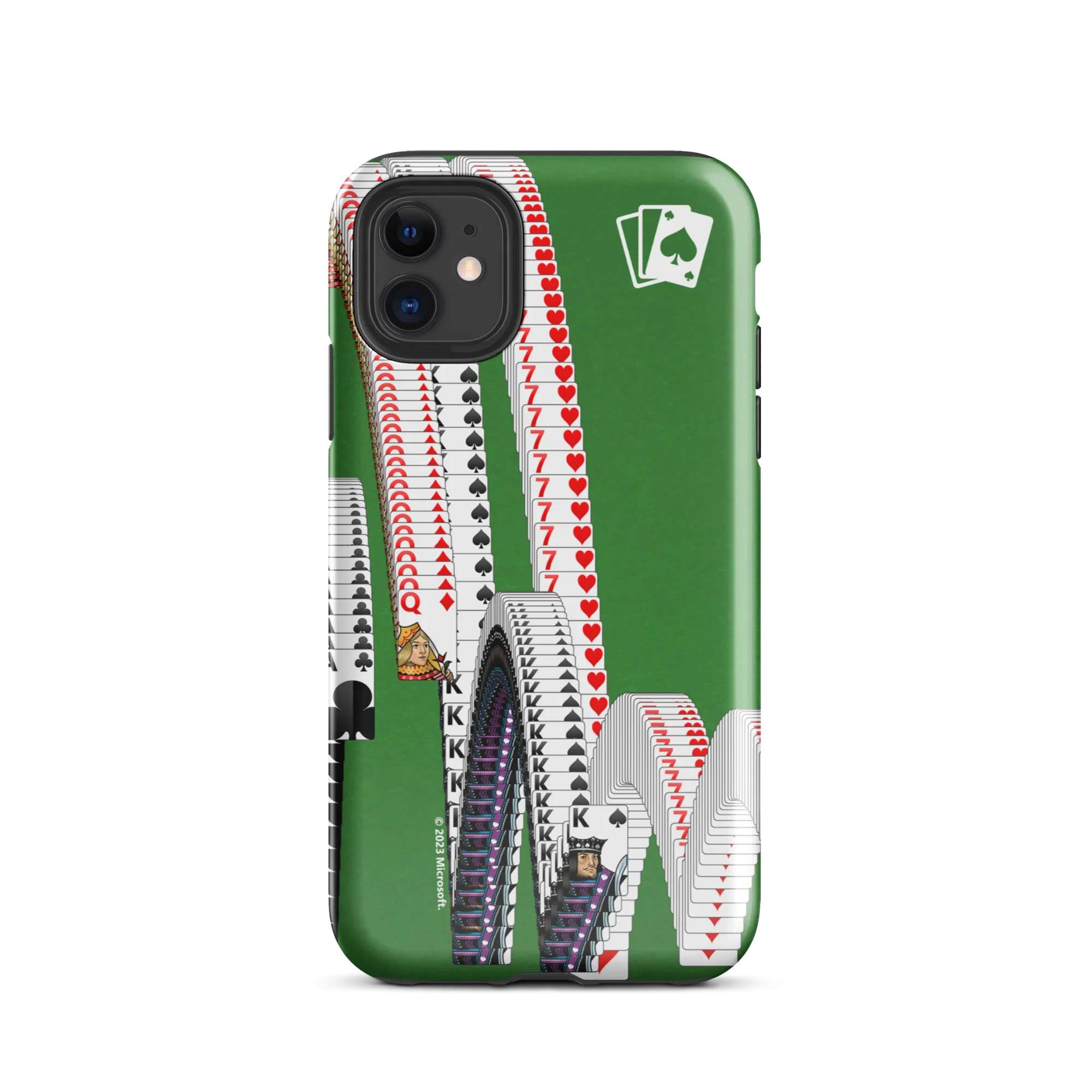 Microsoft Solitaire Bouncing Cards Tough Phone Case - iPhone