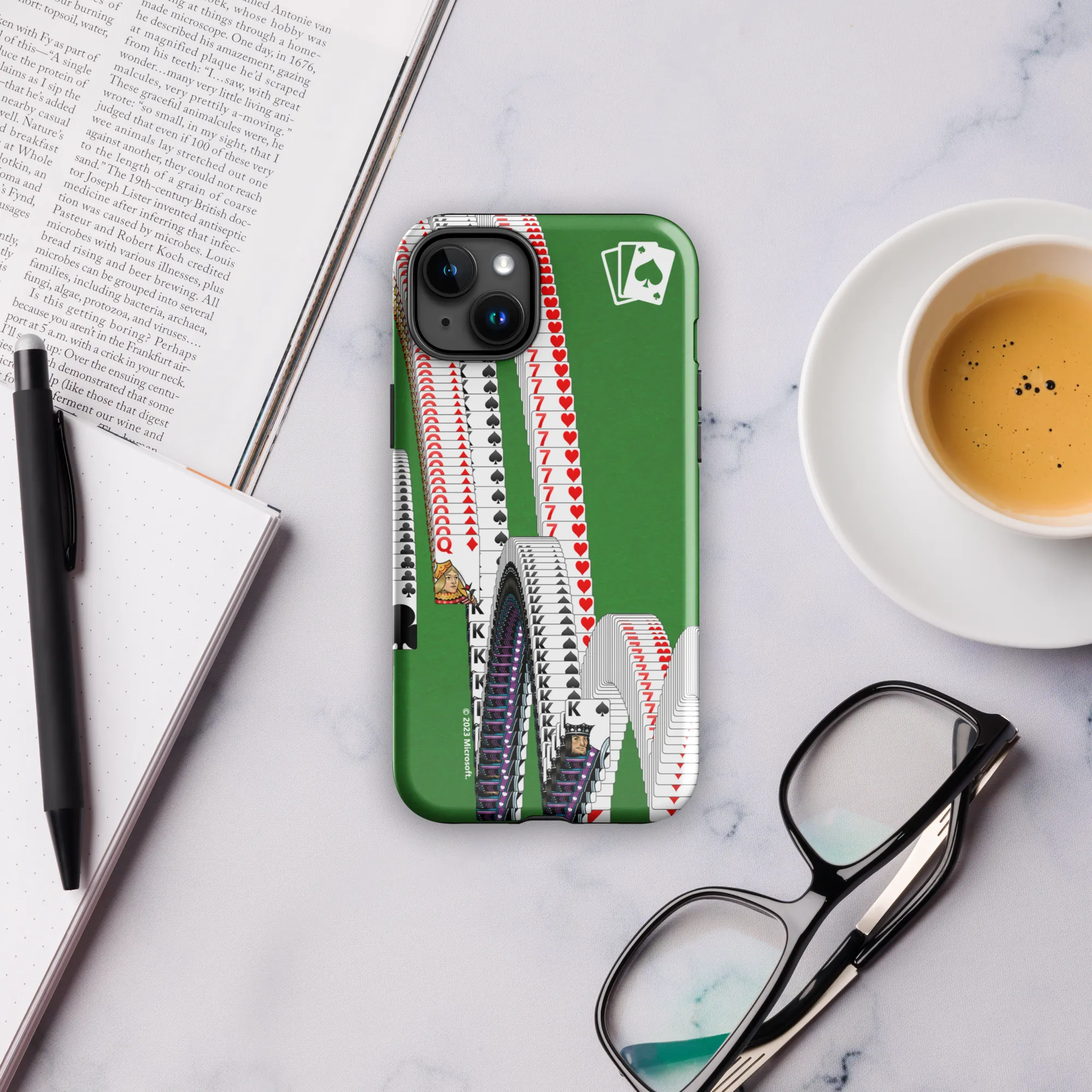 Microsoft Solitaire Bouncing Cards Tough Phone Case - iPhone