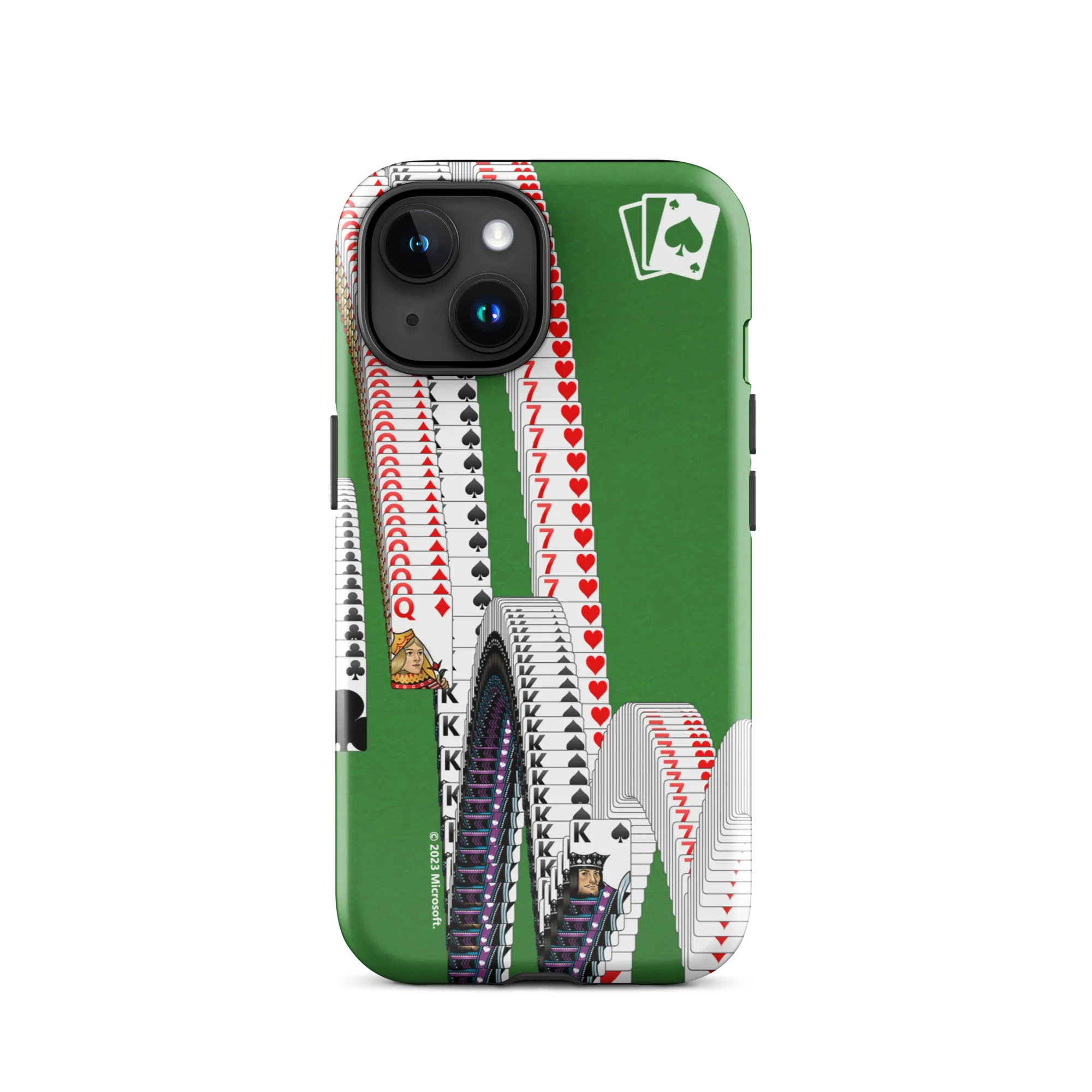 Microsoft Solitaire Bouncing Cards Tough Phone Case - iPhone