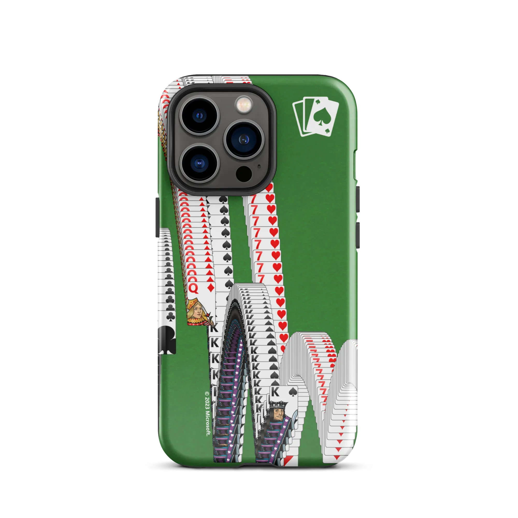 Microsoft Solitaire Bouncing Cards Tough Phone Case - iPhone