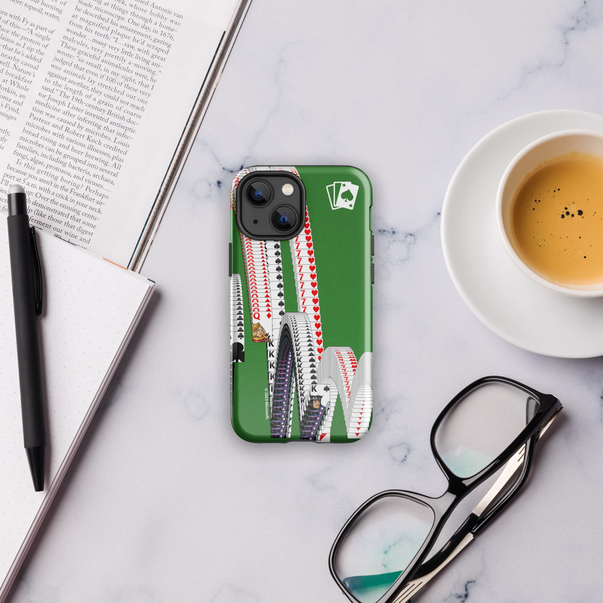 Microsoft Solitaire Bouncing Cards Tough Phone Case - iPhone
