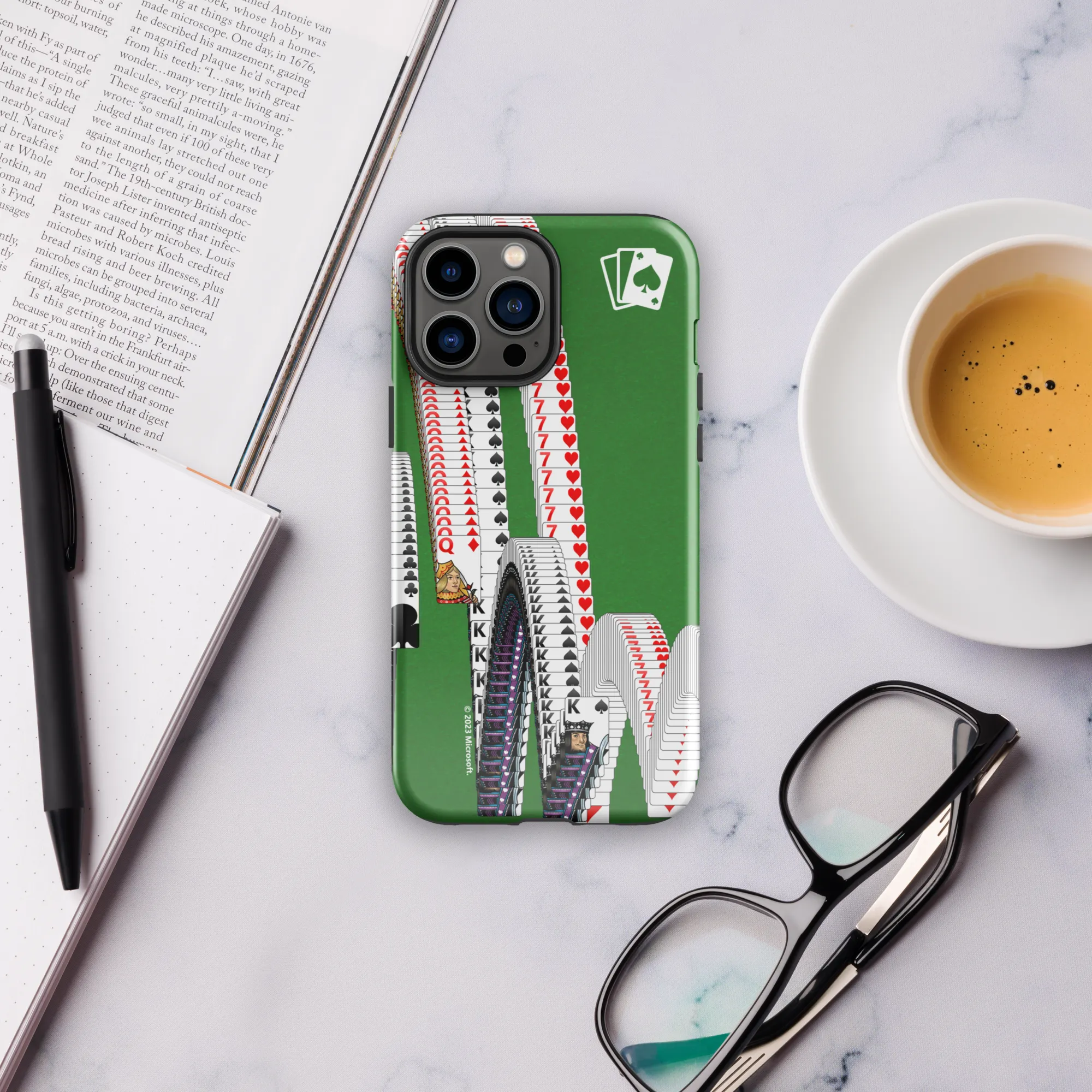Microsoft Solitaire Bouncing Cards Tough Phone Case - iPhone
