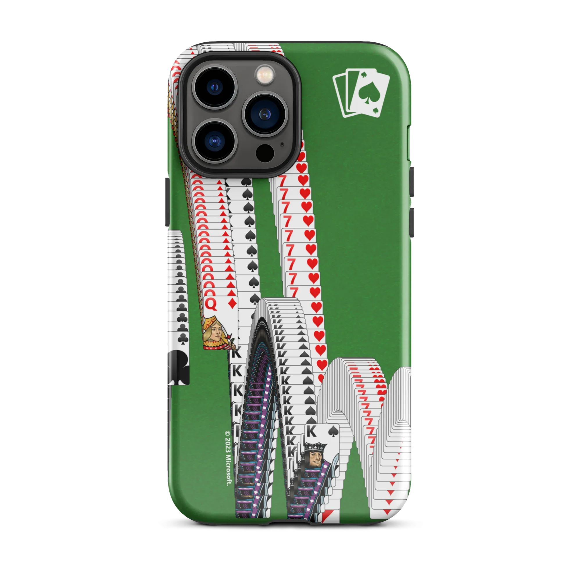 Microsoft Solitaire Bouncing Cards Tough Phone Case - iPhone