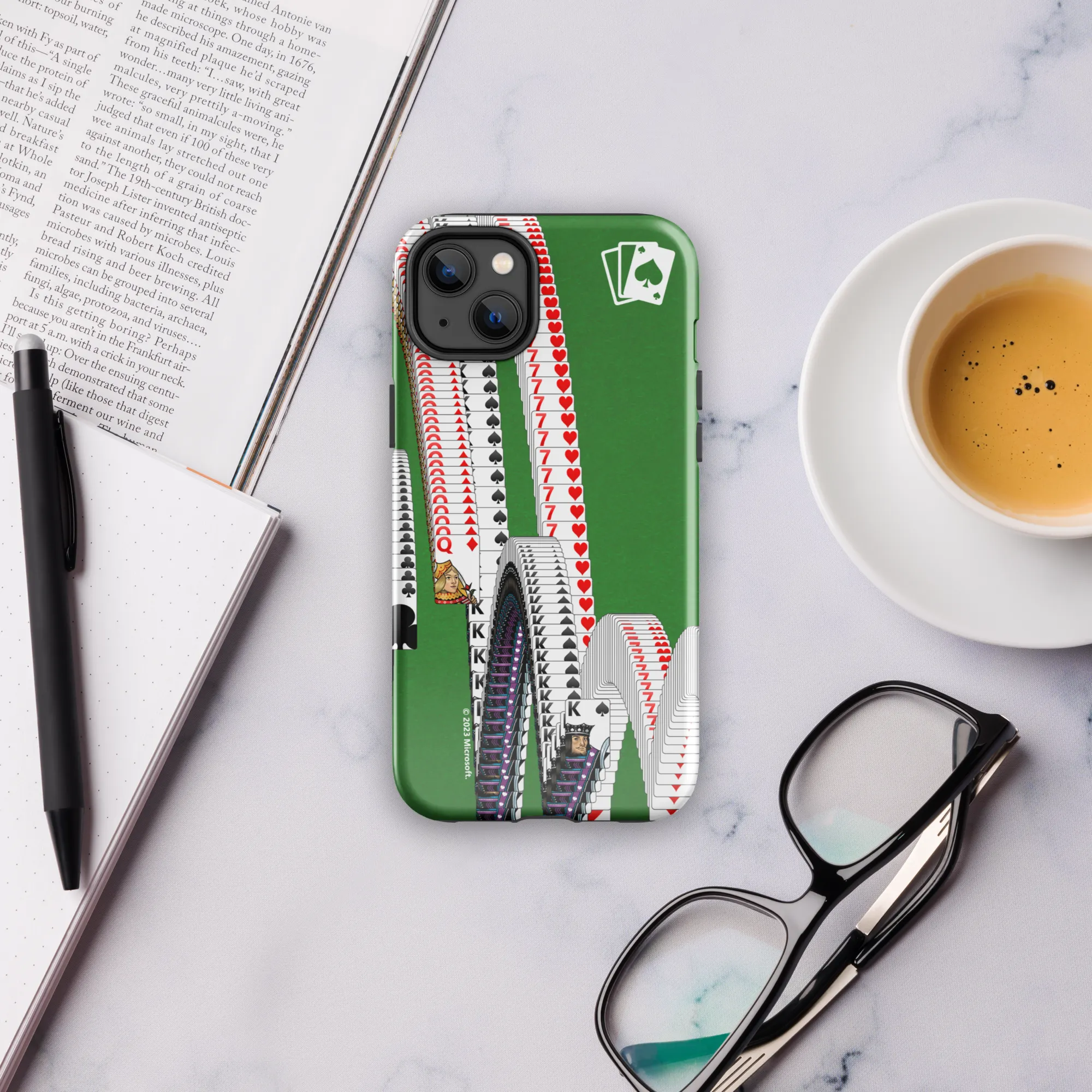 Microsoft Solitaire Bouncing Cards Tough Phone Case - iPhone