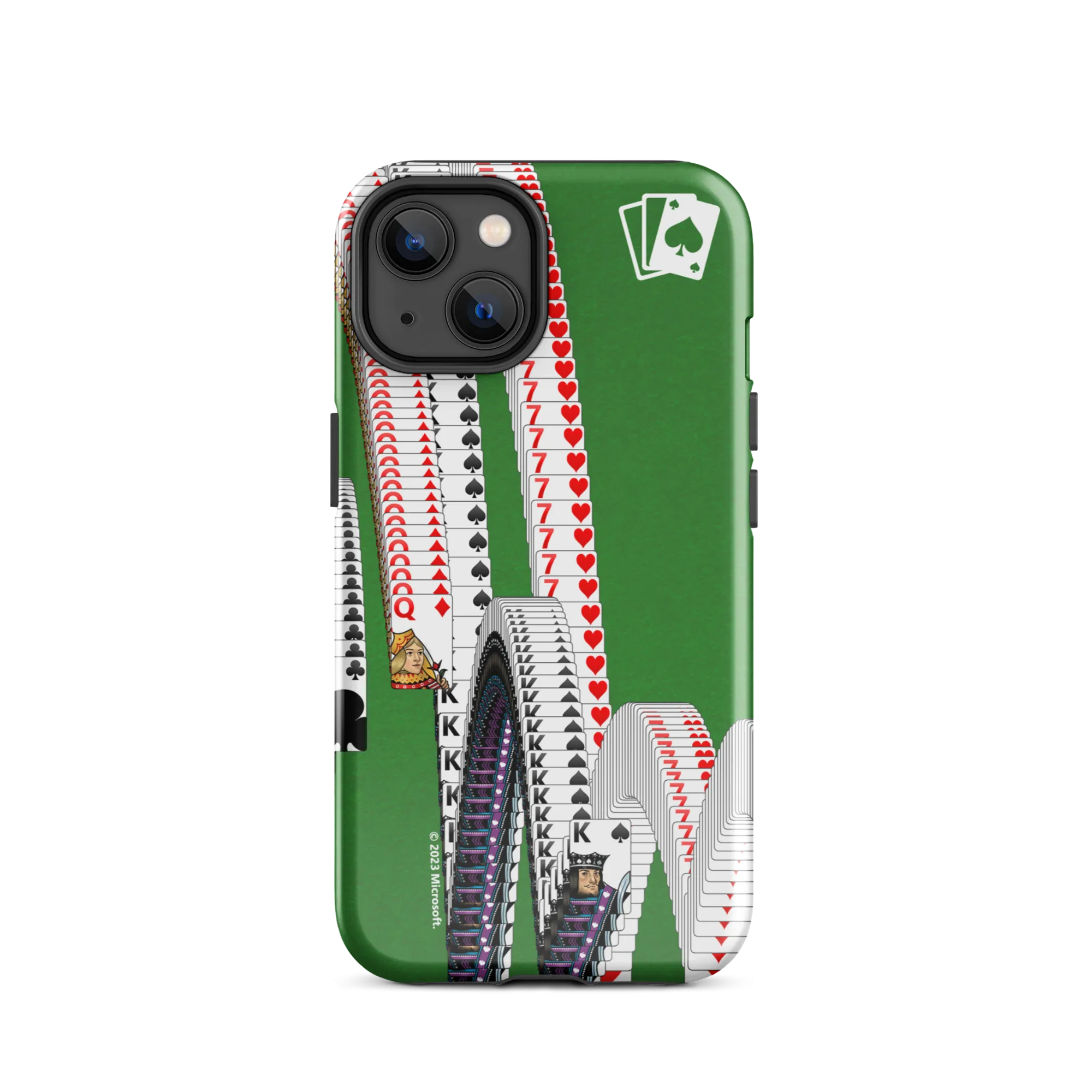 Microsoft Solitaire Bouncing Cards Tough Phone Case - iPhone