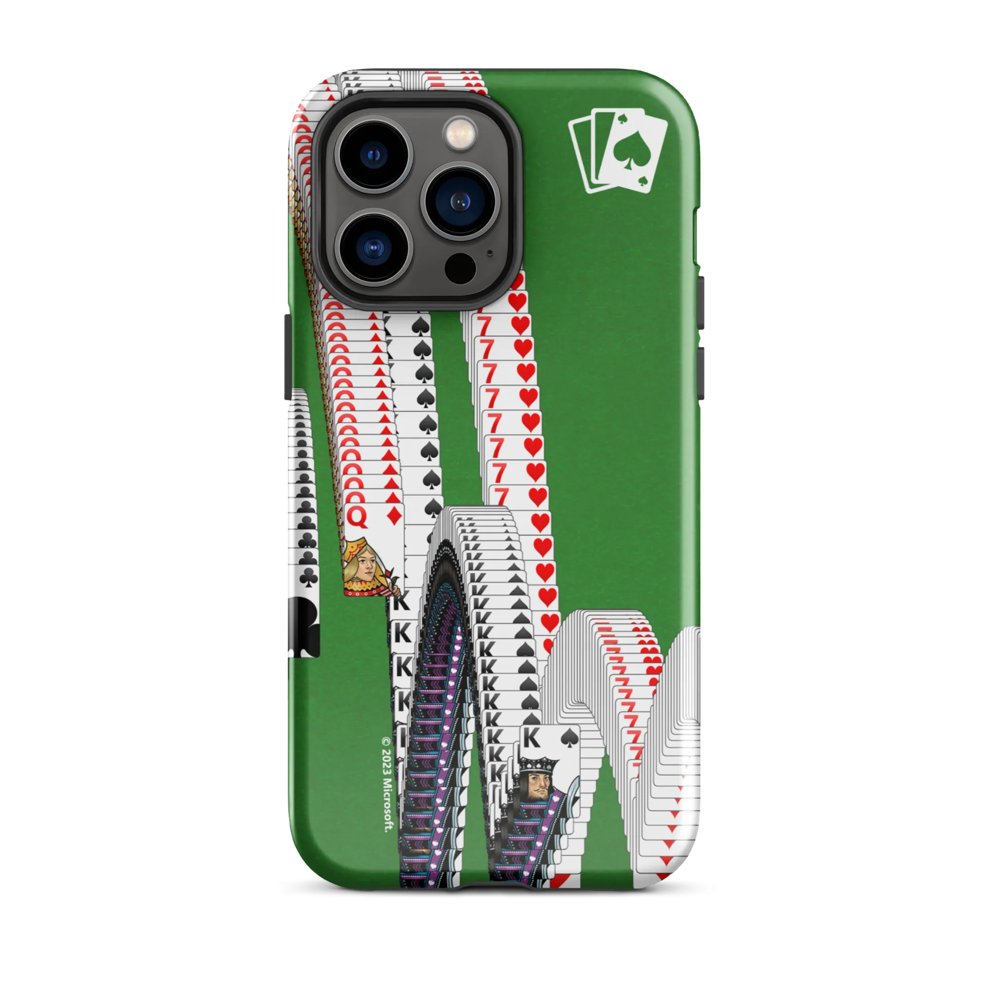 Microsoft Solitaire Bouncing Cards Tough Phone Case - iPhone