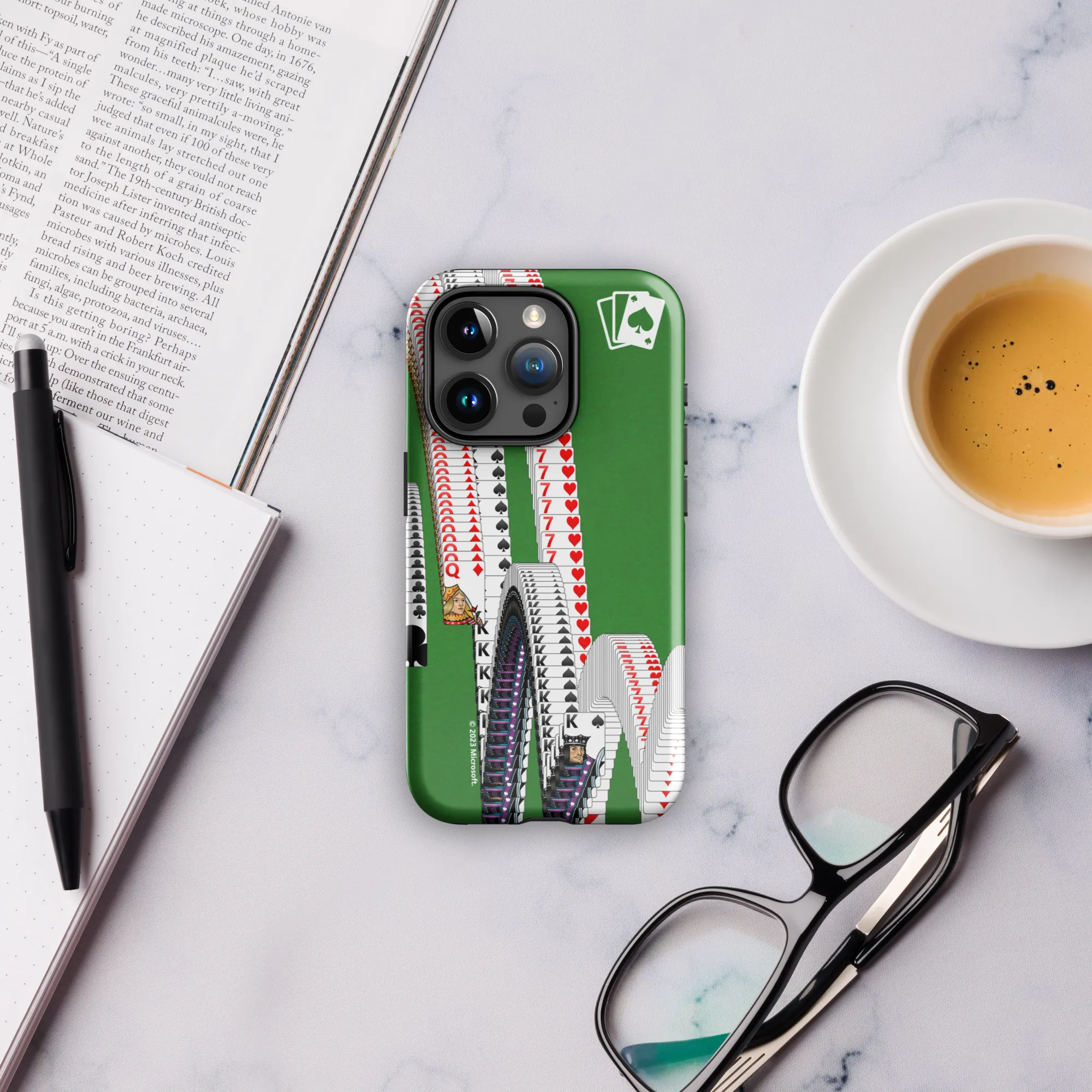 Microsoft Solitaire Bouncing Cards Tough Phone Case - iPhone