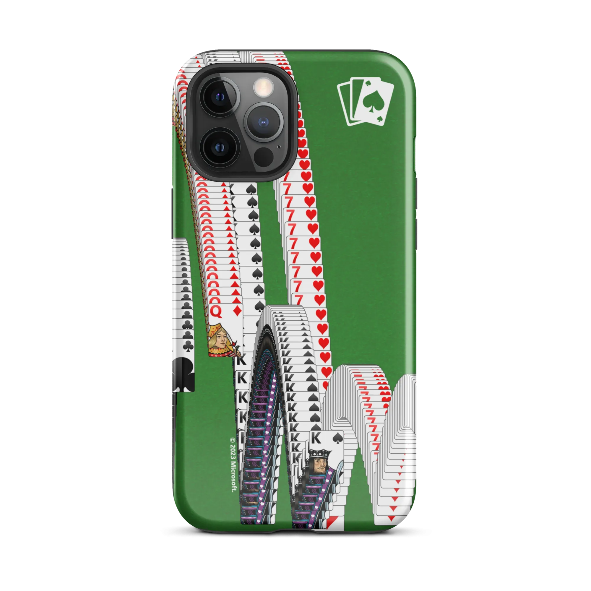 Microsoft Solitaire Bouncing Cards Tough Phone Case - iPhone