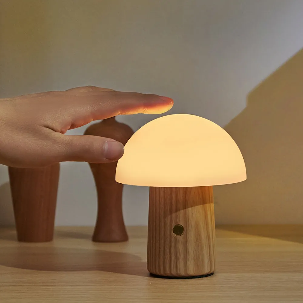 Mini Alice Mushroom Lamp: White Ash