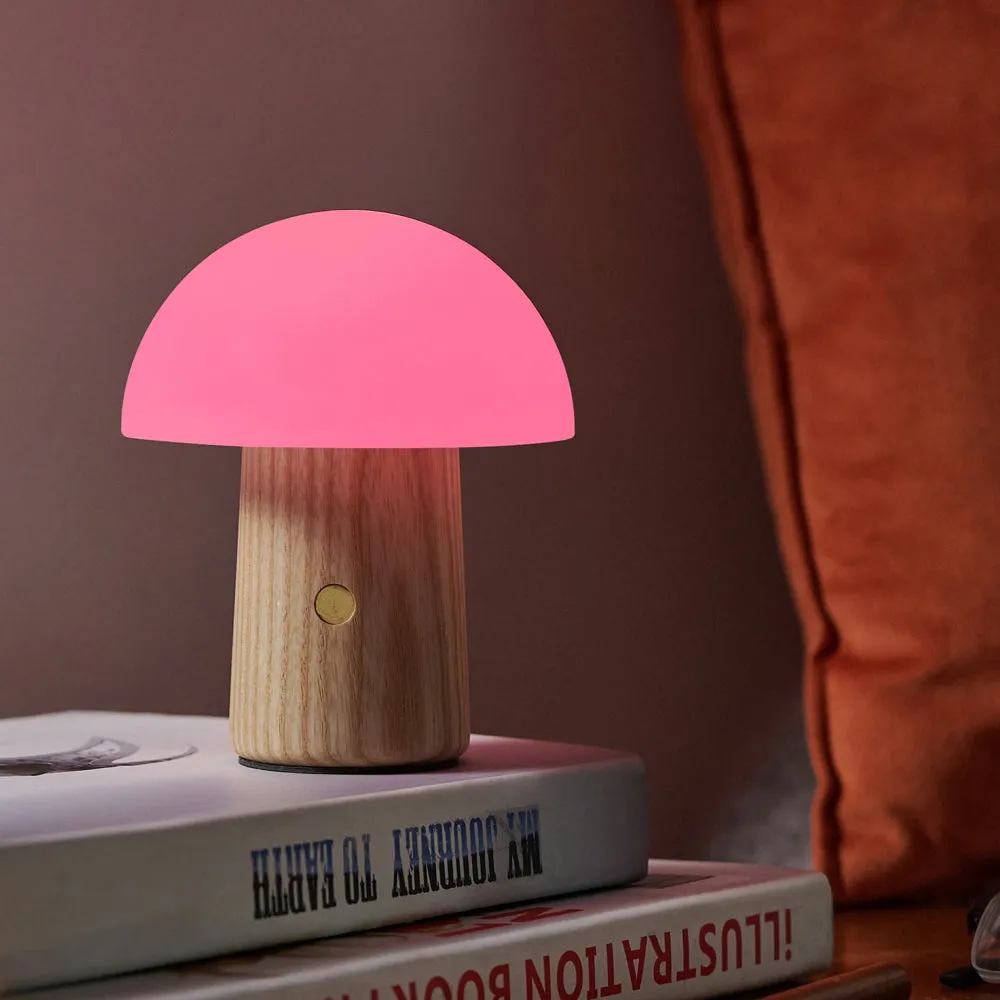 Mini Alice Mushroom Lamp: White Ash