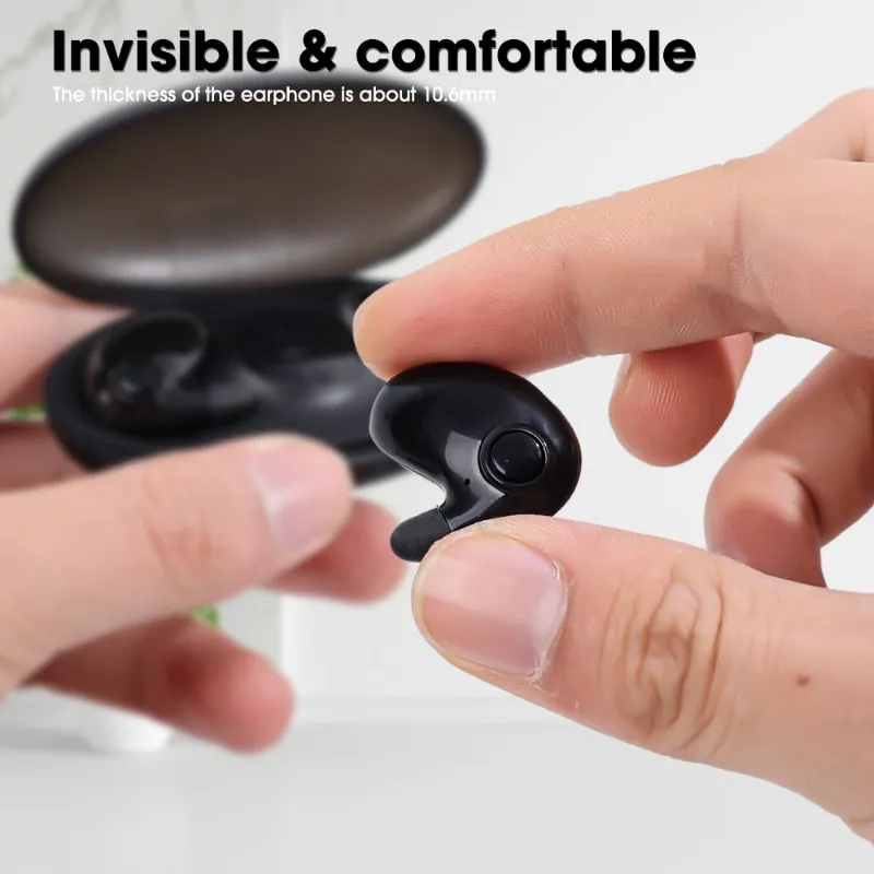 Mini Invisible Sleep Wireless Earphone Bluetooth 5.3 Hidden Earbuds IPX5 Waterproof Noise Cancelling Touch Control Headphone X55