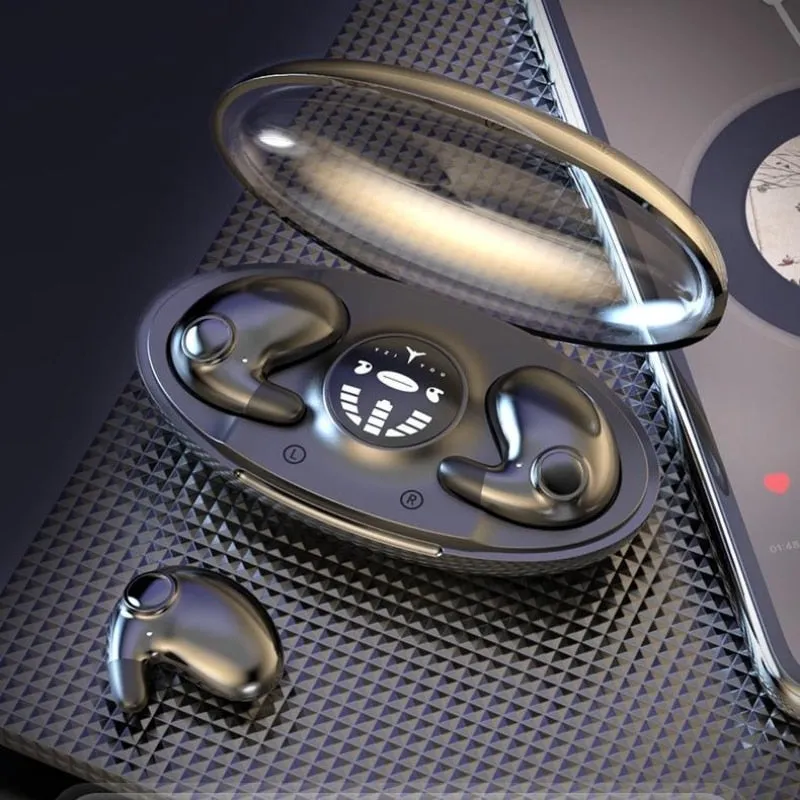 Mini Invisible Sleep Wireless Earphone Bluetooth 5.3 Hidden Earbuds IPX5 Waterproof Noise Cancelling Touch Control Headphone X55