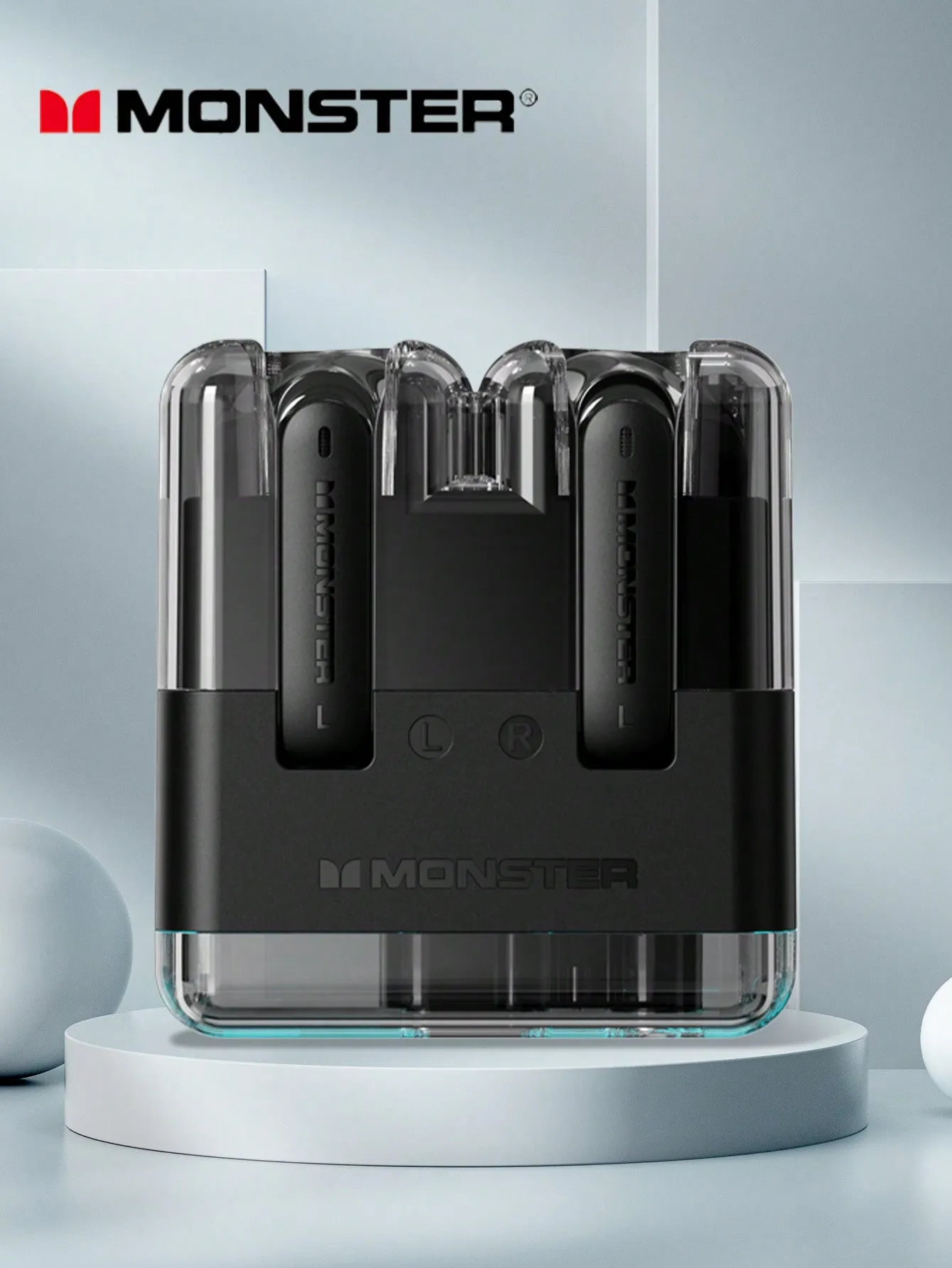 Monster XKT12 Gaming Earphones Wireless Headphones TWS HIFI Sound Sports Earbuds Noise Reduction 300mAh