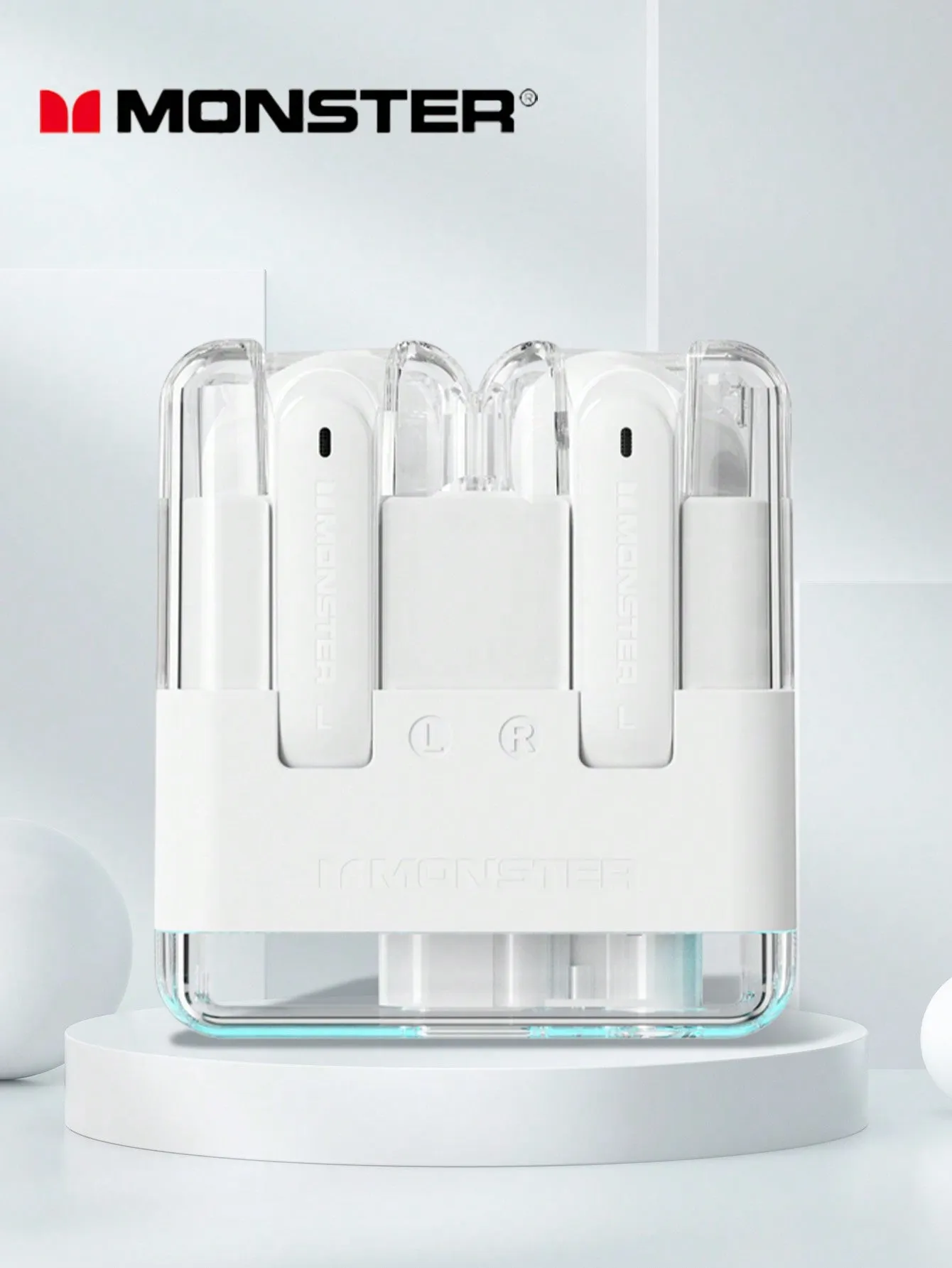 Monster XKT12 Gaming Earphones Wireless Headphones TWS HIFI Sound Sports Earbuds Noise Reduction 300mAh