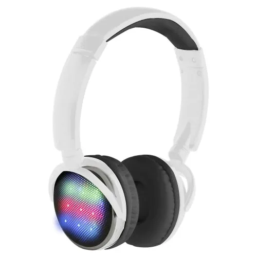 Multicolor Flashing LED Light-Up on Ear Wireless Headphones