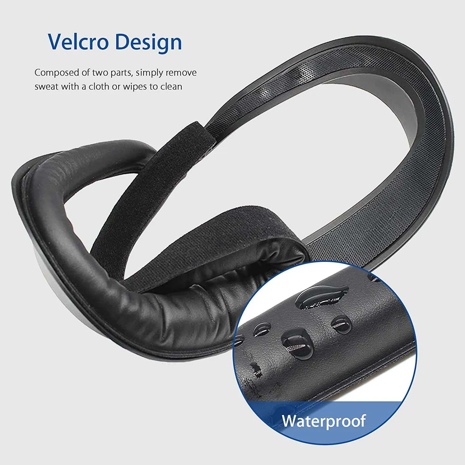 NexiGo PU Leather Face Cover, Lens Cover, and Earbuds Set for Oculus Quest 2