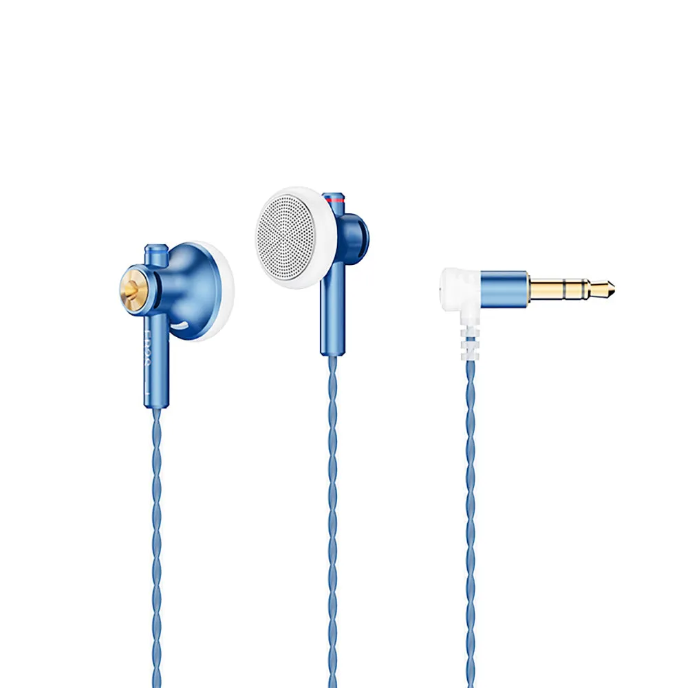 NiceHCK EB2S PRO Aluminum Alloy HIFI Wired Earbuds with Microphone,Flat-Head Audiophile 15.4mm Dynamic Unit  Earphone Ear buds Bass Headset With Silver Plated OCC Mixed Cable