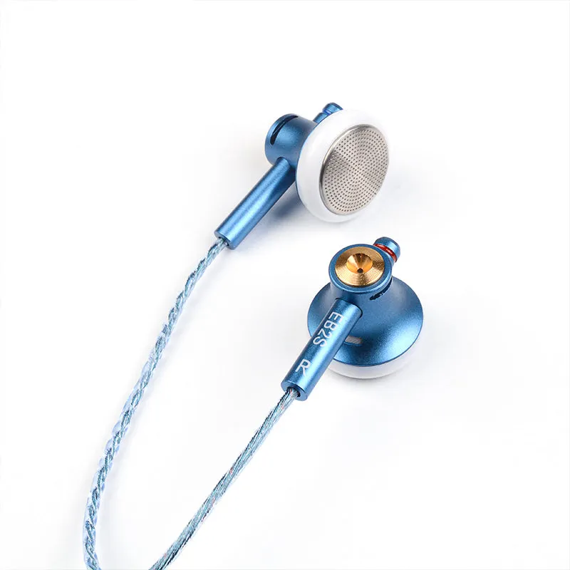 NiceHCK EB2S PRO Aluminum Alloy HIFI Wired Earbuds with Microphone,Flat-Head Audiophile 15.4mm Dynamic Unit  Earphone Ear buds Bass Headset With Silver Plated OCC Mixed Cable