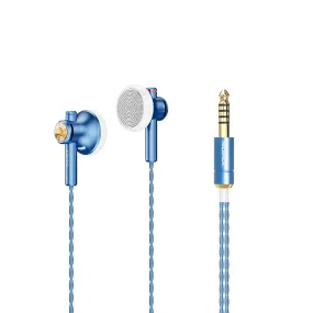 NiceHCK EB2S PRO Aluminum Alloy HIFI Wired Earbuds with Microphone,Flat-Head Audiophile 15.4mm Dynamic Unit  Earphone Ear buds Bass Headset With Silver Plated OCC Mixed Cable