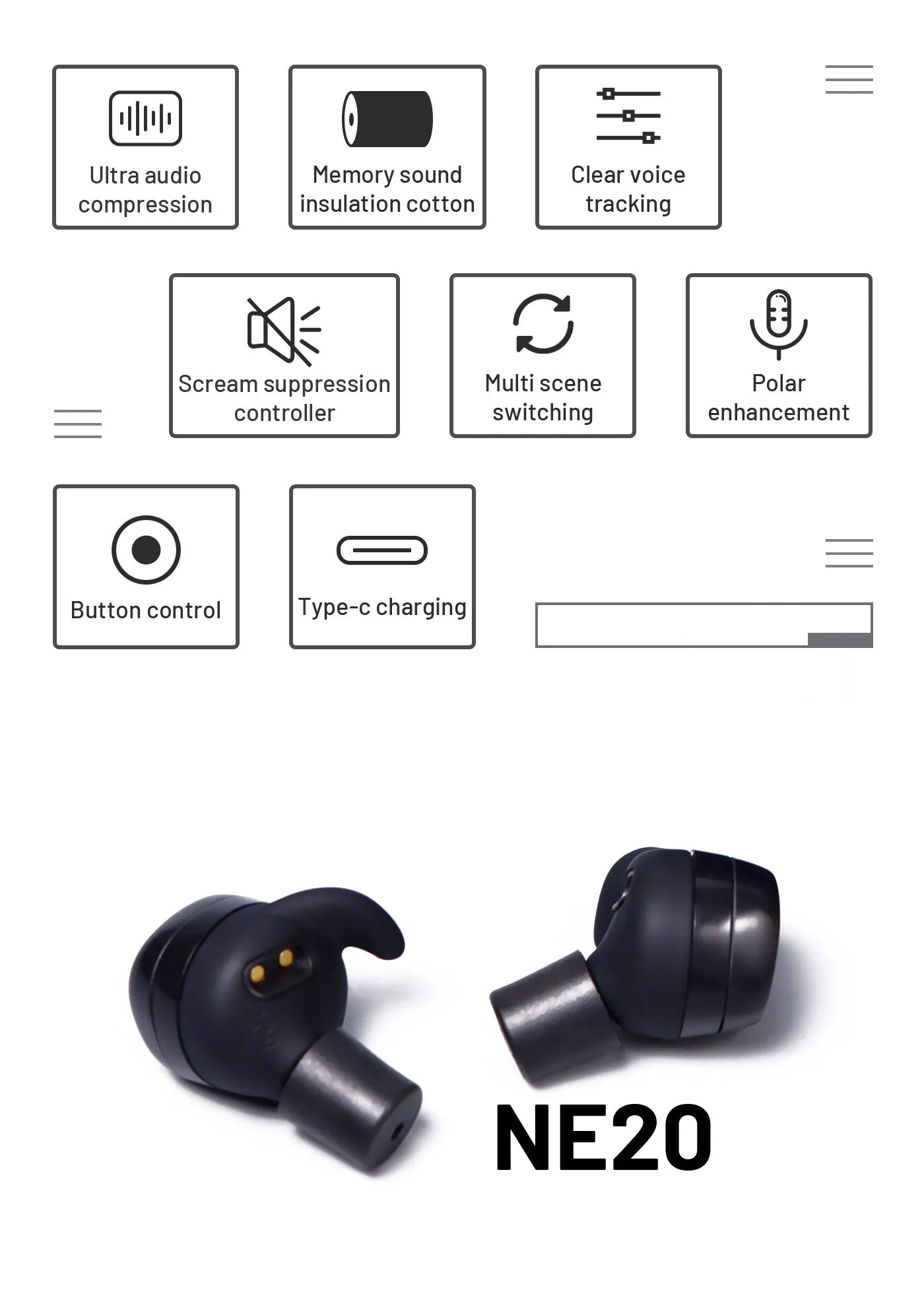 Nitecore NE20 Earbuds