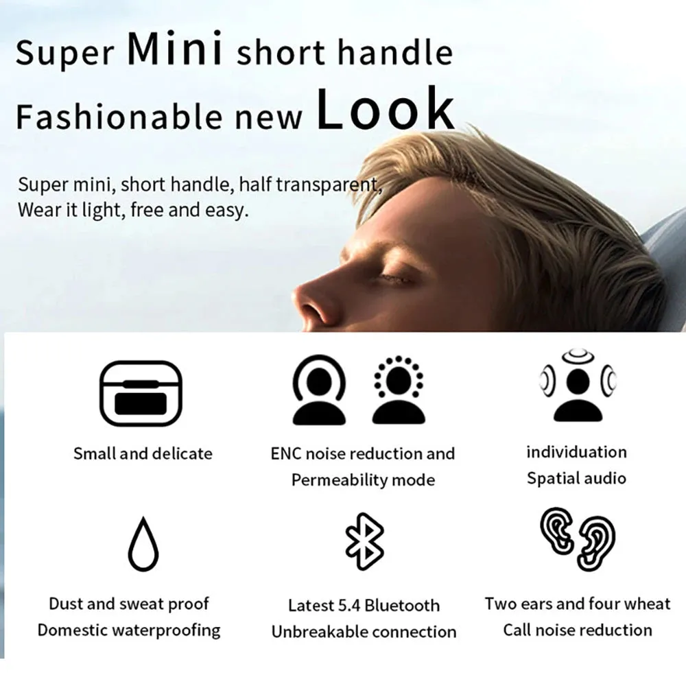 Noise Cancellation Touch Control Earphone Wireless